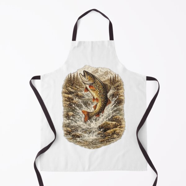 Item preview, Brook Trout Mountain Stream designed and sold by KrungiT Design .