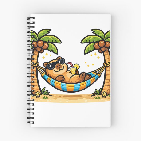 Item preview, Cute Capybara Relaxing in a Hammock designed and sold by Saeed  Ahmad.