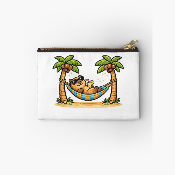 Item preview, Cute Capybara Relaxing in a Hammock designed and sold by Saeed  Ahmad.