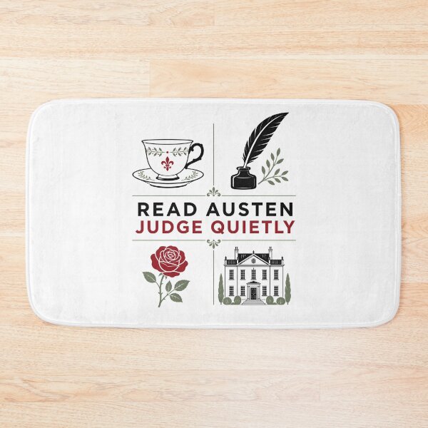 Item preview, Read Austen Judge Quietly Pride and Prejudice Grid Emblem designed and sold by Fenay Designs.