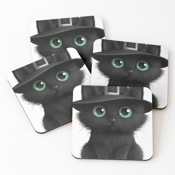 Item preview, Black Cat Witch Hat Icon designed and sold by IllumeInk.