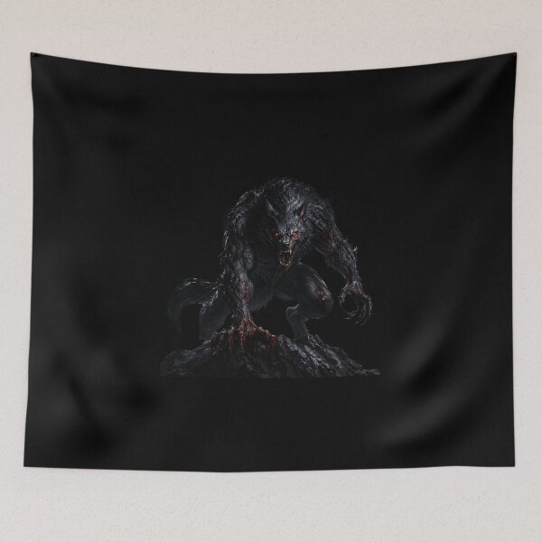 Item preview, Werewolf Halloween Art – Dark Wolf Monster Horror Design designed and sold by SMARTKIT  DESIGNAGENCY.