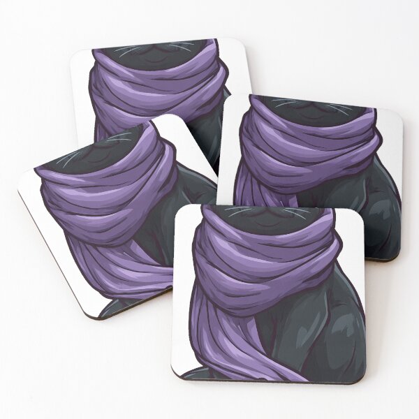 Item preview, Black Cat Fortune Scarf Icon designed and sold by IllumeInk.