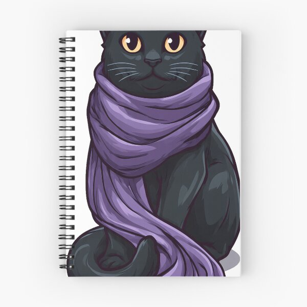 Item preview, Black Cat Fortune Scarf Icon designed and sold by IllumeInk.