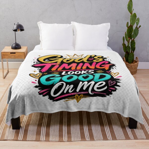 Item preview, God's Timing Looks Good On Me | Christian Faith Design designed and sold by Daughter of Grace .