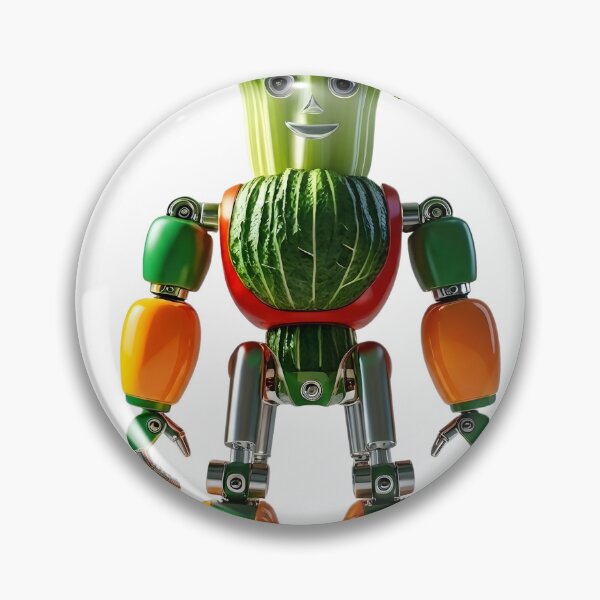 Item preview, Healthy Green Veggie Bot Illustration designed and sold by Sem Bregs.