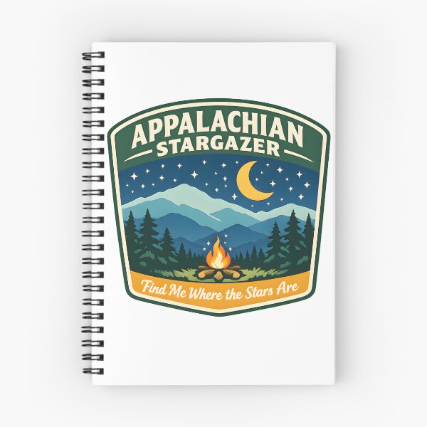 Item preview, Appalachian Stargazer | Retro Camping & Mountain Night Sky Badge designed and sold by jahiggin.
