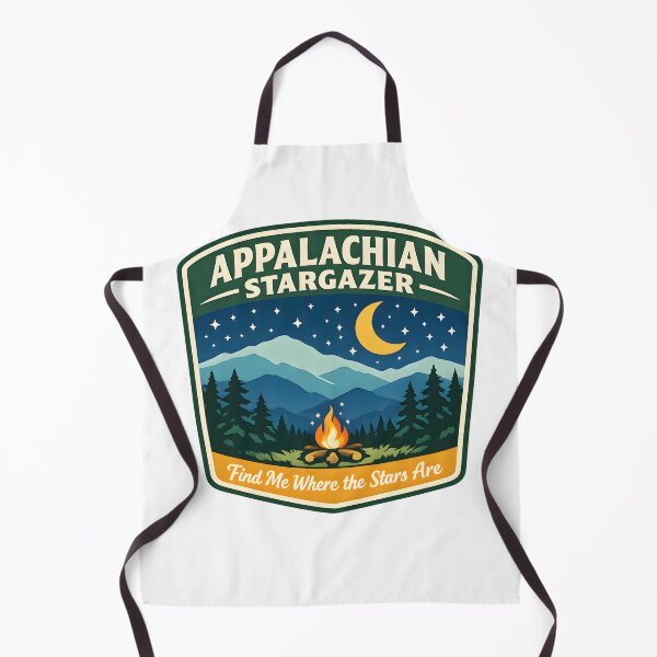 Item preview, Appalachian Stargazer | Retro Camping & Mountain Night Sky Badge designed and sold by jahiggin.