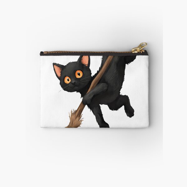 Item preview, Black Cat Broomstick Icon designed and sold by IllumeInk.