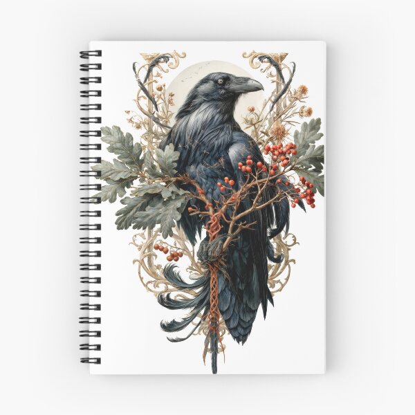 Item preview, T-Shirt - Sticker - Raven Among Baroque Branches designed and sold by ForeverPrintsOK.