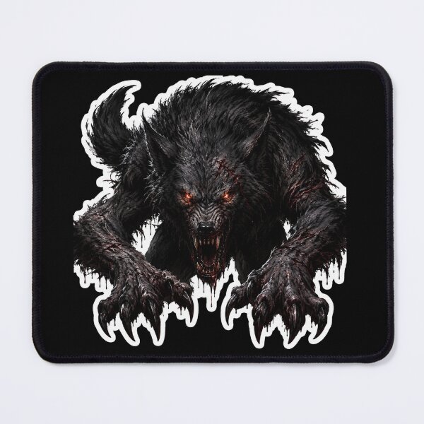 Item preview, Werewolf Halloween Art – Dark Wolf Monster Horror Design designed and sold by SMARTKIT DESIGNAGENCY.