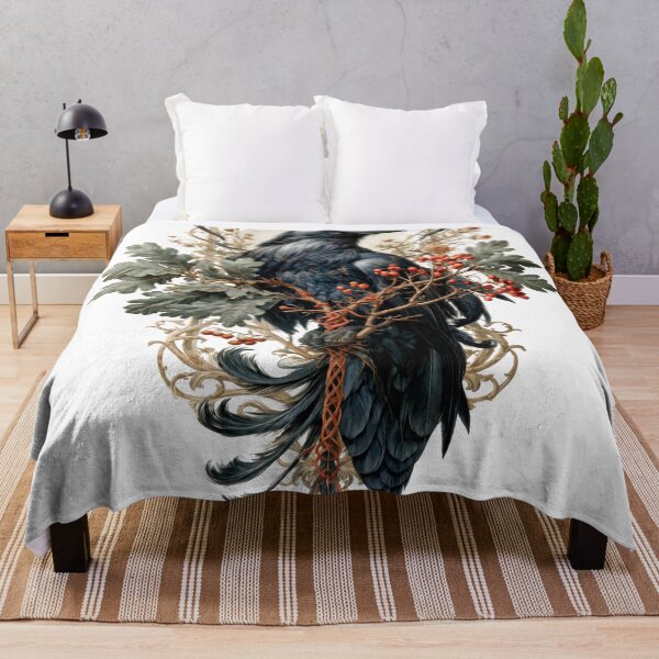 Item preview, T-Shirt - Sticker - Raven Among Baroque Branches designed and sold by ForeverPrintsOK.