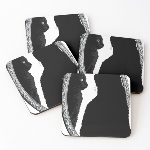Item preview, Black Cat Gothic Mirror Icon designed and sold by IllumeInk.