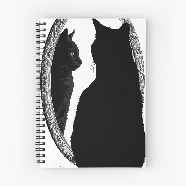 Item preview, Black Cat Gothic Mirror Icon designed and sold by IllumeInk.
