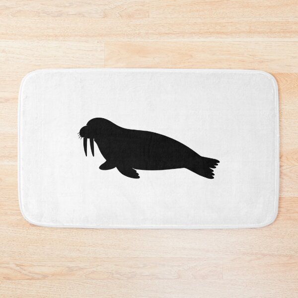 Item preview, Walrus Silhouette — Minimalist Ocean Animal Art Tee designed and sold by medicalkinoko.
