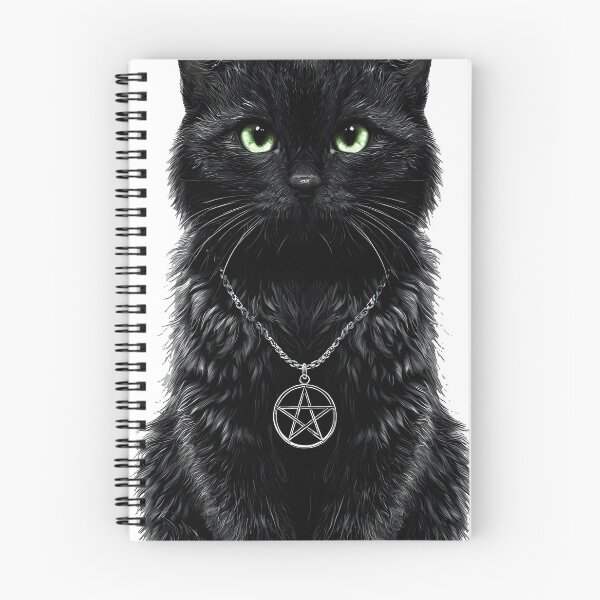 Item preview, Black Cat Pentacle Necklace Icon designed and sold by IllumeInk.