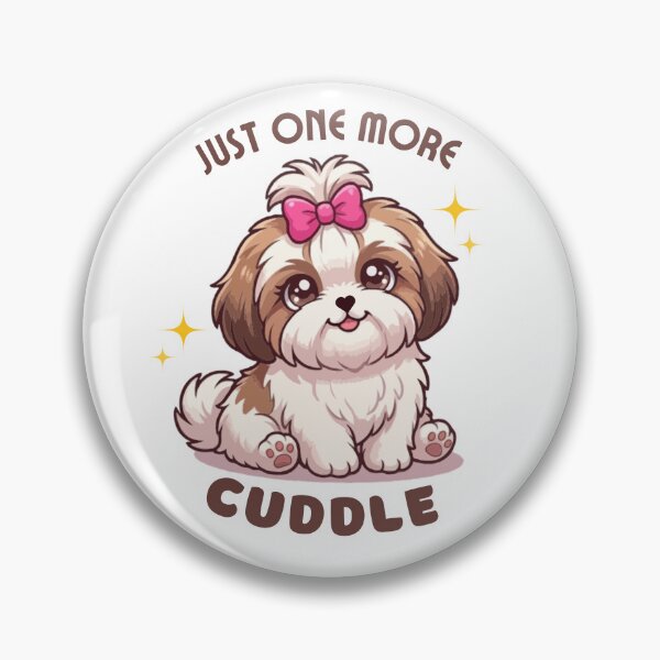 Item preview, Just One More Cuddle – Cute Shih Tzu Puppy Illustration designed and sold by PawsAndPallette .