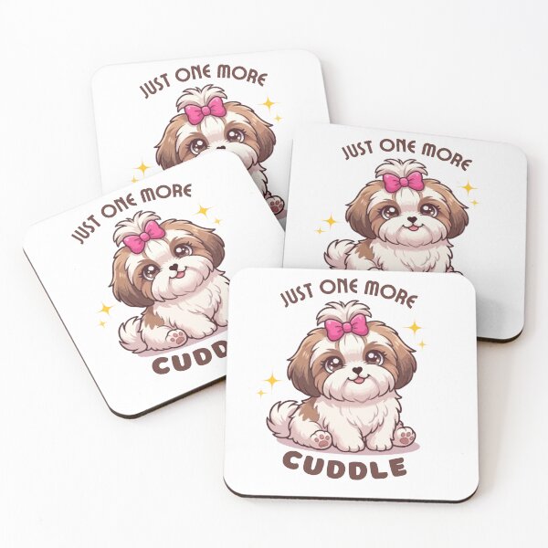 Item preview, Just One More Cuddle – Cute Shih Tzu Puppy Illustration designed and sold by PawsAndPallette .