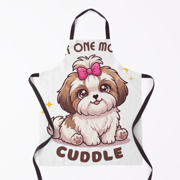 Item preview, Just One More Cuddle – Cute Shih Tzu Puppy Illustration designed and sold by PawsAndPallette .