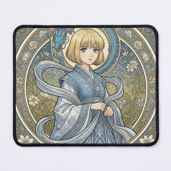 Item preview, Yui Hongo in Alphonse Mucha Style designed and sold by Solace Sparkles.