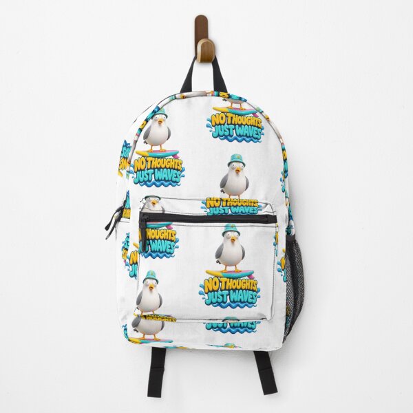 Item preview, Cute 3D Seagull Surfboard Waves Sticker designed and sold by mo-carnival.