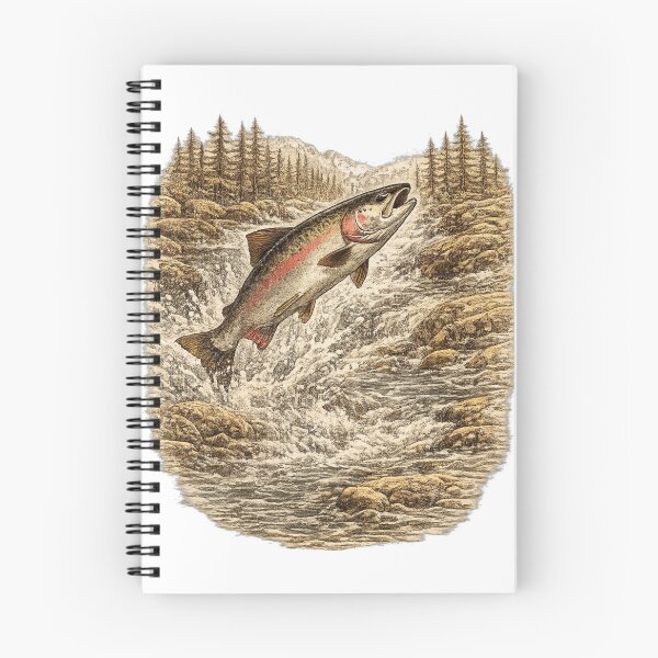 Item preview, Coho Salmon River Leap designed and sold by KrungiT Design .