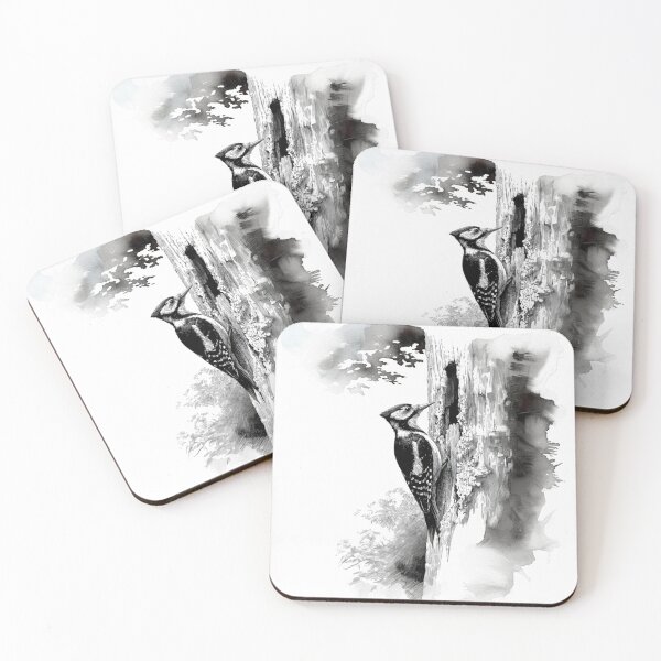 Item preview, A Woodpecker clinging to tree bark, Birds in Motion designed and sold by CDC40.