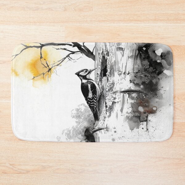 Item preview, A Woodpecker clinging to tree bark, Birds in Motion designed and sold by CDC40.