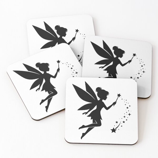 Item preview, Magical Fairy Silhouette with Magic Wand designed and sold by raedattia.