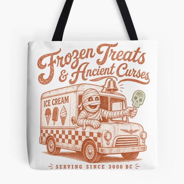 Item preview, Frozen Treats & Ancient Curses – Summerween Ice Cream Mummy designed and sold by Tin Robot Co..