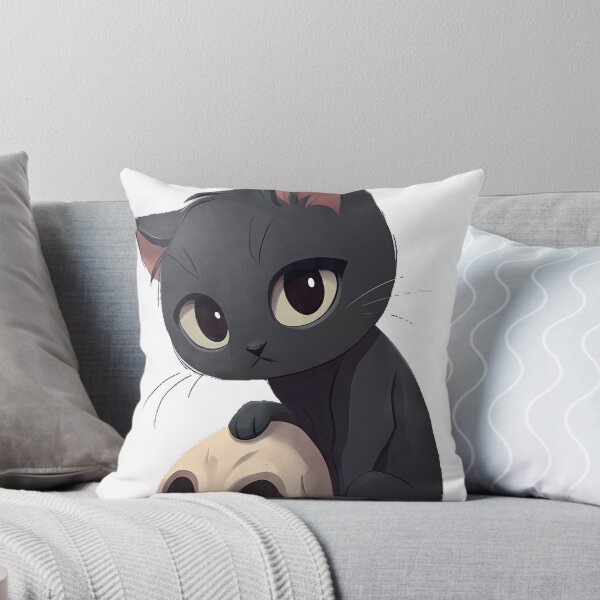 Item preview, Black Cat and Skull Icon designed and sold by IllumeInk.