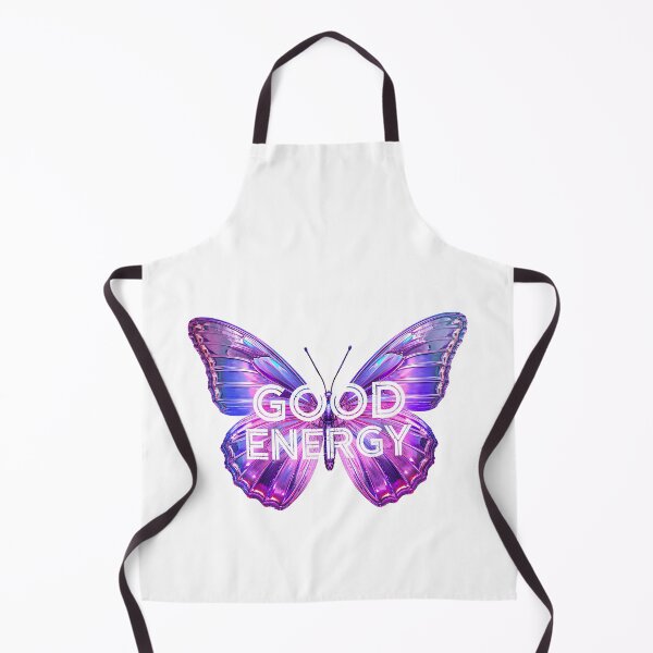 Item preview, Good Energy Holographic Butterfly Positive Vibes Graphic T-Shirt designed and sold by Kavya Art.