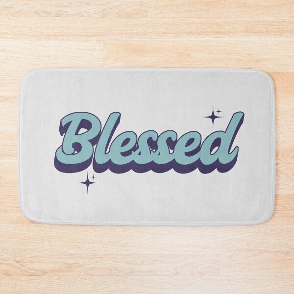 Item preview, Blessed Retro Typography Inspirational Design designed and sold by PrintandJoy.