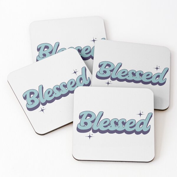 Item preview, Blessed Retro Typography Inspirational Design designed and sold by PrintandJoy.