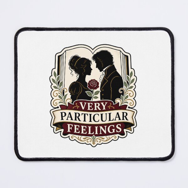 Item preview, Very Particular Feelings Pride and Prejudice Shield Crest designed and sold by Fenay Designs.