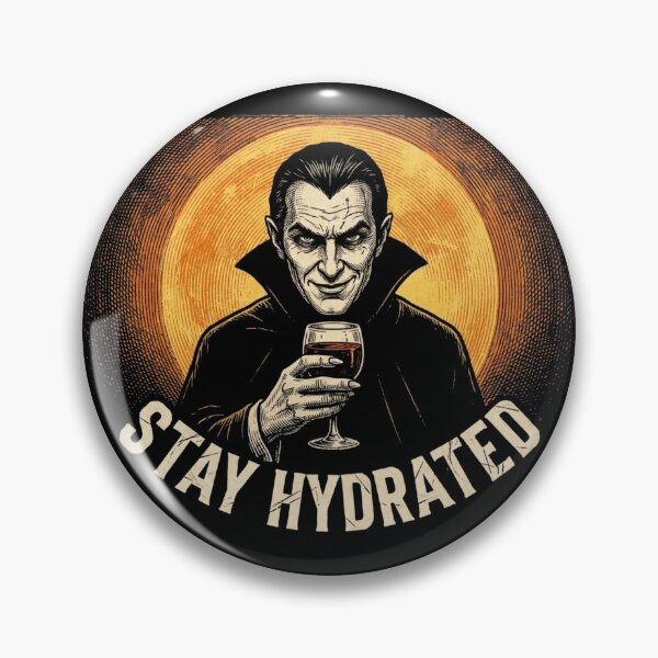 Item preview, Stay Hydrated Vampire Dracula Halloween Shirt designed and sold by TeNovaStudio.