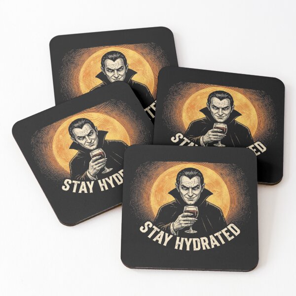 Item preview, Stay Hydrated Vampire Dracula Halloween Shirt designed and sold by TeNovaStudio.