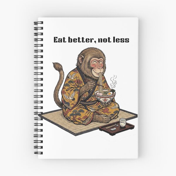 Item preview, A Monkey eating ramen sticker designed and sold by Niksenberg.Creations.