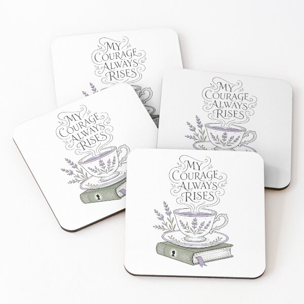Item preview, My Courage Always Rises Pride and Prejudice Teacup Art designed and sold by Fenay Designs.