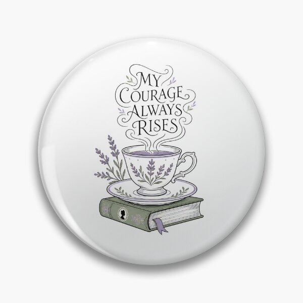 Item preview, My Courage Always Rises Pride and Prejudice Teacup Art designed and sold by Fenay Designs.