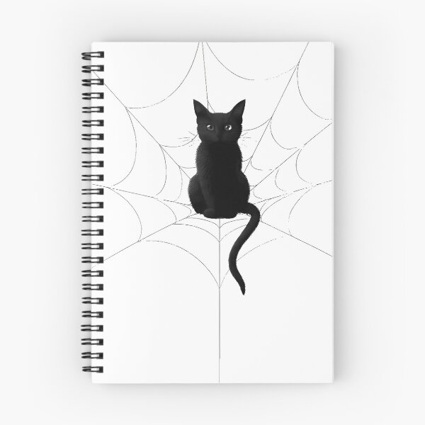 Item preview, Black Cat Spider Web Icon designed and sold by IllumeInk.