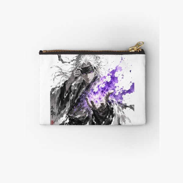Item preview, Blindfolded Sorcerer Violet Energy Splash Ink Illustration designed and sold by MouradStudio.
