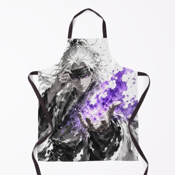Item preview, Blindfolded Sorcerer Violet Energy Splash Ink Illustration designed and sold by MouradStudio.