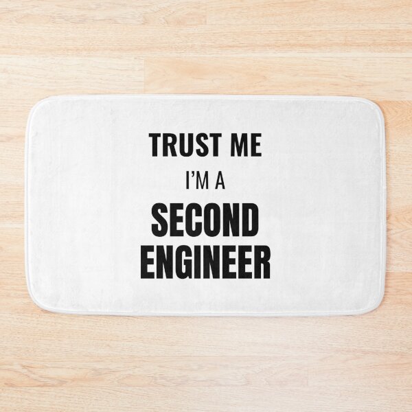 Item preview, Trust Me I'm a Second Officer (Black) designed and sold by ShipCrewNation.