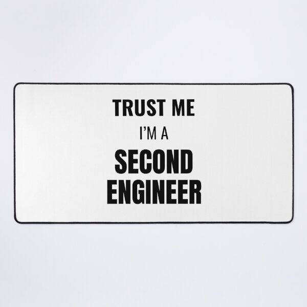 Item preview, Trust Me I'm a Second Officer (Black) designed and sold by ShipCrewNation.
