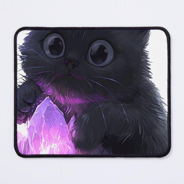 Item preview, Black Cat Amethyst Crystal Icon designed and sold by IllumeInk.