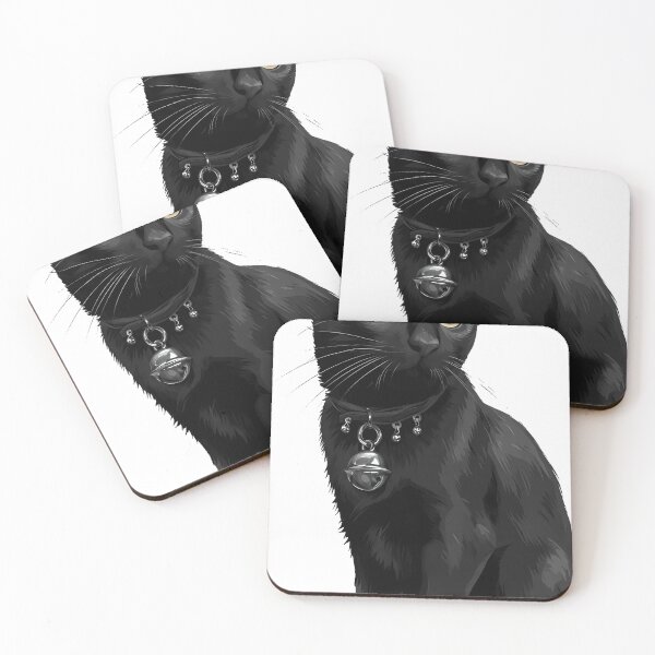 Item preview, Black Cat Bell Collar Icon designed and sold by IllumeInk.