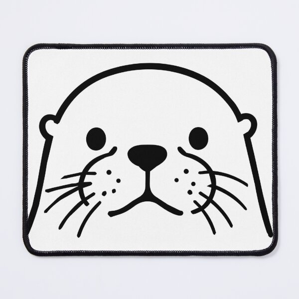 Item preview, Kawaii Sea Lion Face — Cute Steller Sea Lion Line Art Tee designed and sold by medicalkinoko.