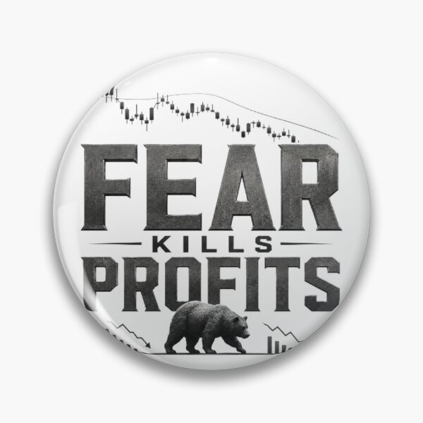 Item preview, Fear Kills Profits Trading Psychology Typography designed and sold by PipForgeStudio .