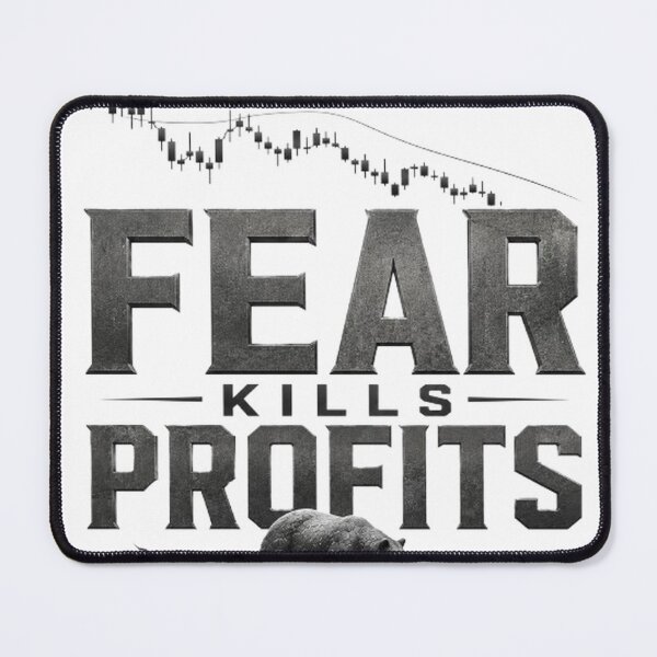Item preview, Fear Kills Profits Trading Psychology Typography designed and sold by PipForgeStudio .